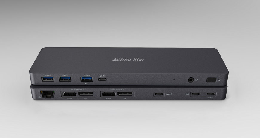 Action Star Technology Showcases World’s First USB4 Penta-4K120 Docking Station at Computex 2023